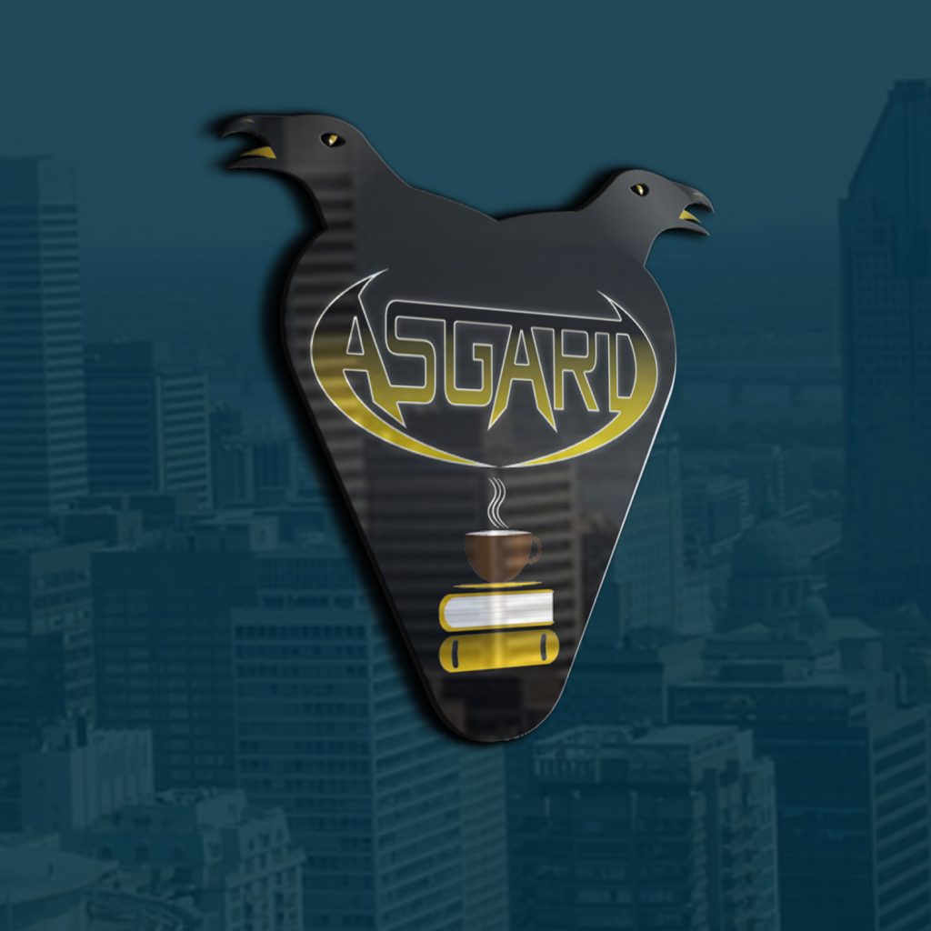 Asgard cafe için yapılan logo tasarımı örneği