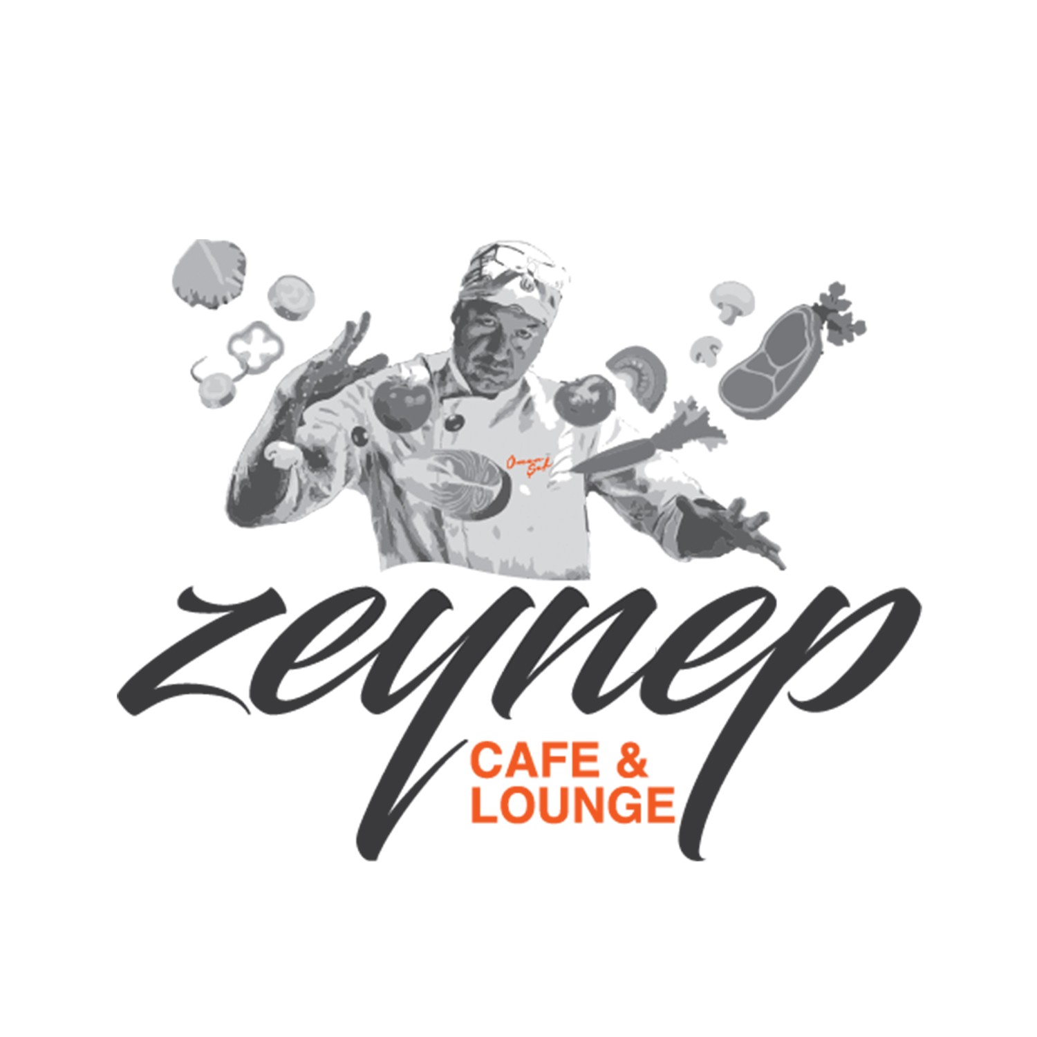 Zeynep cafe lounge logo tasarımı çalışması.