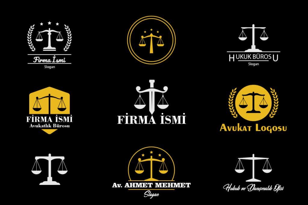 Şok Etkisi Yaratacak Avukat Logo Tasarımları