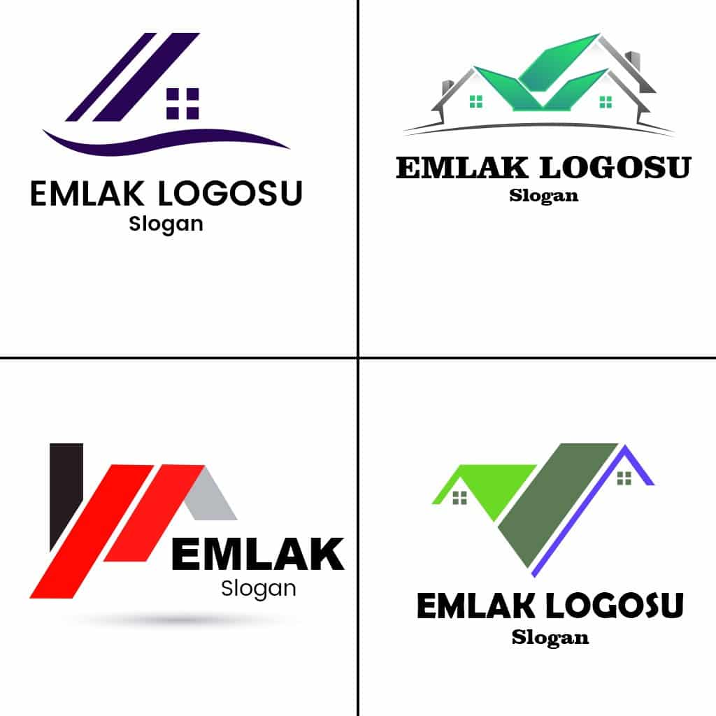 Emlak logosu örnekleri.