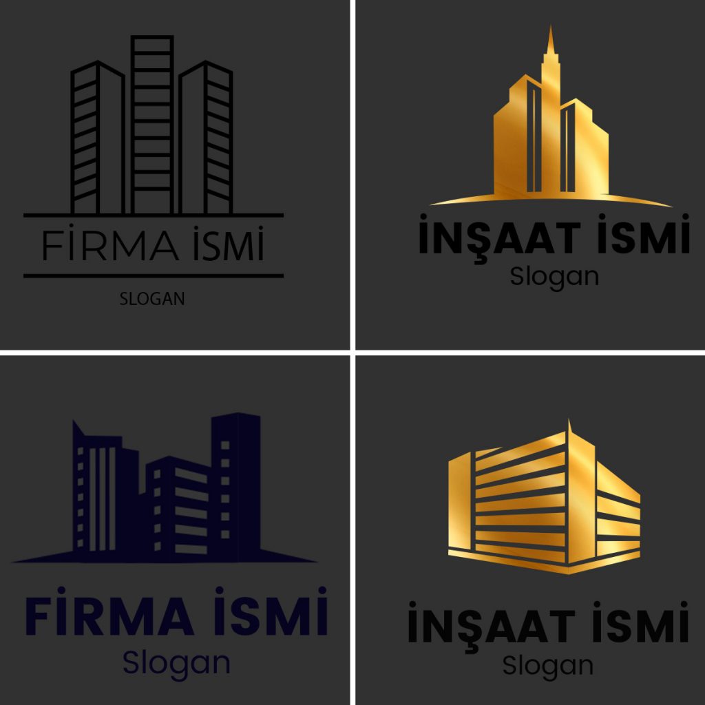 inşaat firması logo tasarımı örnekleri