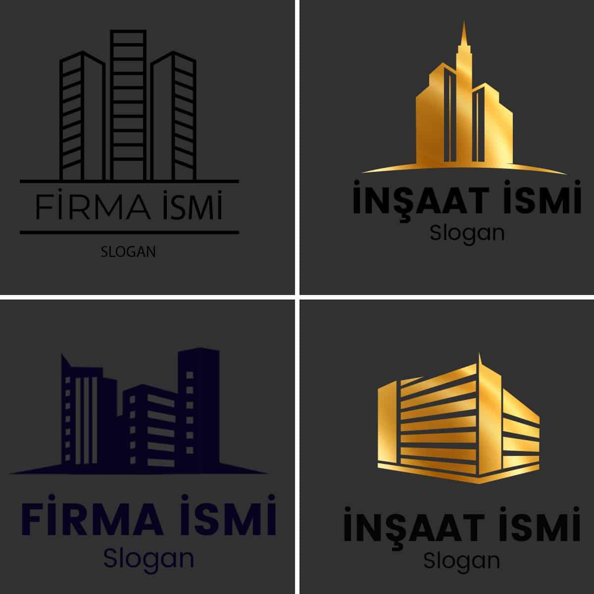 inşaat firması logo tasarımı örnekleri