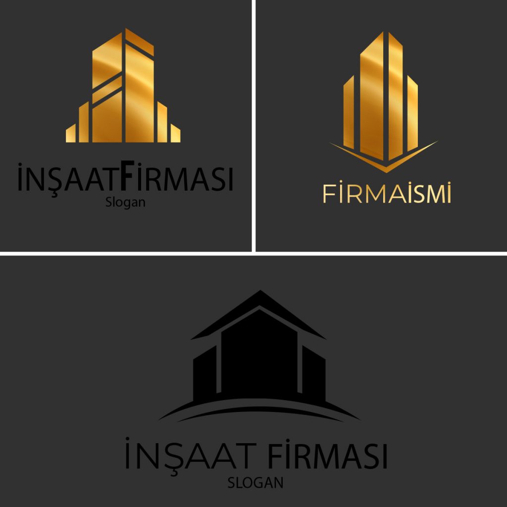 İnşaat logosu örnekleri.
