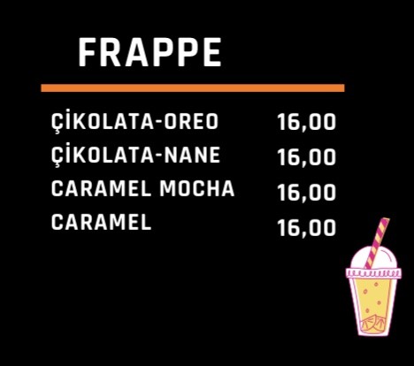frappe menu tasarımı
